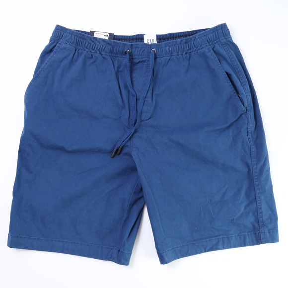 GAP Other - Gap Mens Pull-On Shorts Navy Blue Elastic Waist Drawstring Size Medium NWT